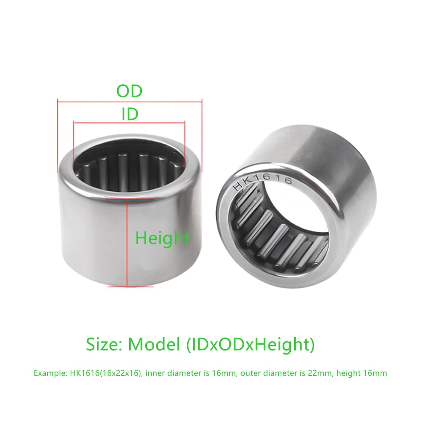 Naaldhuls Lager HK0912 9x13x12mm - DIN618 ISO 3245, Hoogwaardig Reserveonderdeel