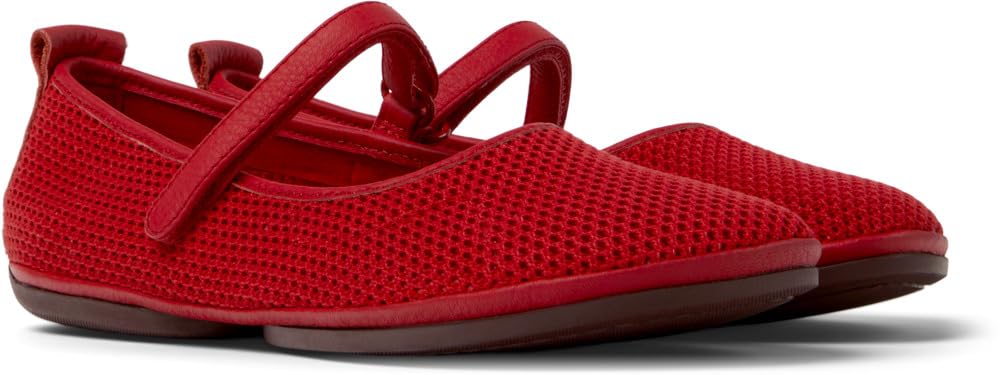 Camper Mocasín/Bailarina Right Nina para Mujer, Talla Mediana, Color Rojo 39 UE