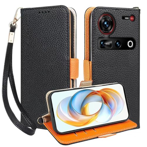 Étui Nubia Z70 Ultra Couleurs Douces pour Filles avec Cuir Texture Galet