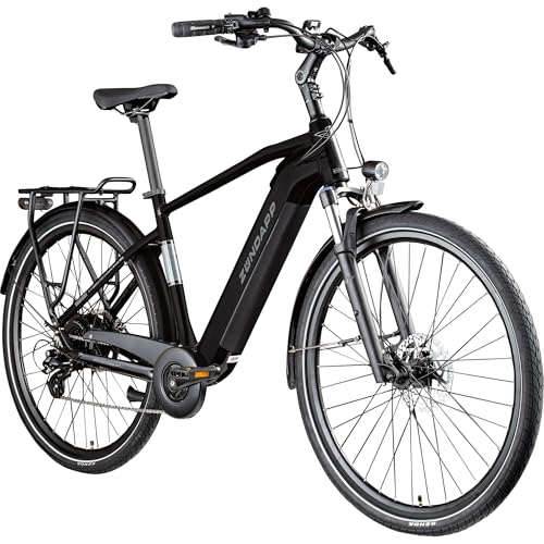 ZÜNDAPP Ebike Herren 28 Zoll Trekkingfahrrad | E Bike 8 Gänge 175-195 cm Elektro Fahrrad | E-Bike Elektrofahrrad mit hydraulischen Scheibenbremsen | Z810