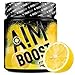 Produktbild Aim Boost by Triebwerk, Gaming Booster, Eistee Lemon, 400g, 80 Portionen, 124mg Koffein, L-Theanin, quasi zuckerfrei, mit Vitaminen