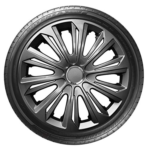 DECOCRAFT Tapacubos de plástico ABS con tapacubos de 15 Pulgadas, 4 x 15 Cover