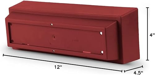 Miniatura 7 de Cubiark - Maceta de ventana de 12 pulgadas de largo acabado texturizado paquete de 3 macetas para exteriores e interiores macetas con agujeros de