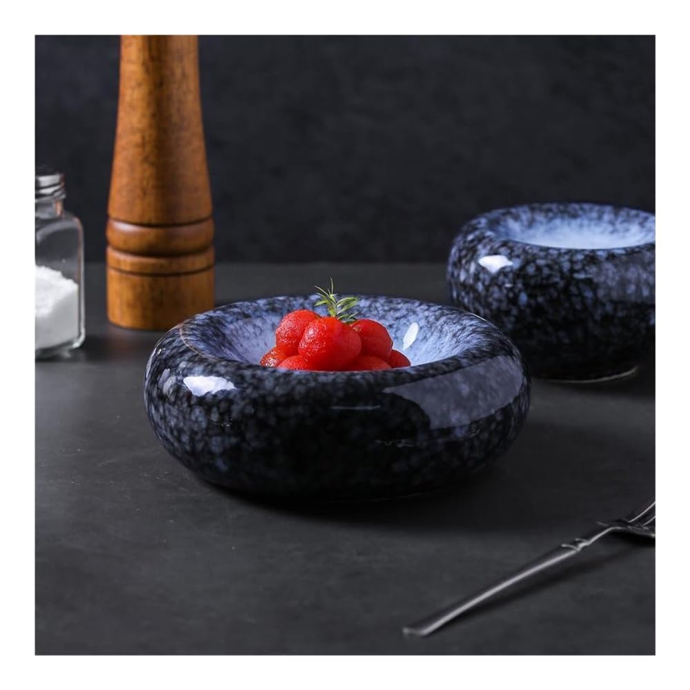 Talerz Jadalniczy, Brukowany ceramiczny talerz do steków, danie deserowe sushi, zastawa stołowa w restauracji(18CM)