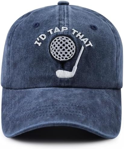 Golf Gifts for Men Women, Golf Accessories Hat, Funny Golfing Baseball Cap, Birthday Thanksgiving Christmas Retirement Gifts for Family Friend Golfer Navy