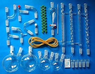 24/40 Organic Laboratory Glassware Kit 45 PCS Lab Set Unit