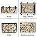 Hzeswody Leopard Seat Rollator Bag, Walker Accessories Bags for Seniors, Rollator Walker Accessories Storage Bag Under Seat, Walker Basket for Folding Walker