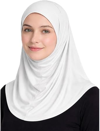 Womens Ready To Wear Amira Hijab - Long Neck Coverage, Sun & Wind Protection Balaclava Head Wrap Cap