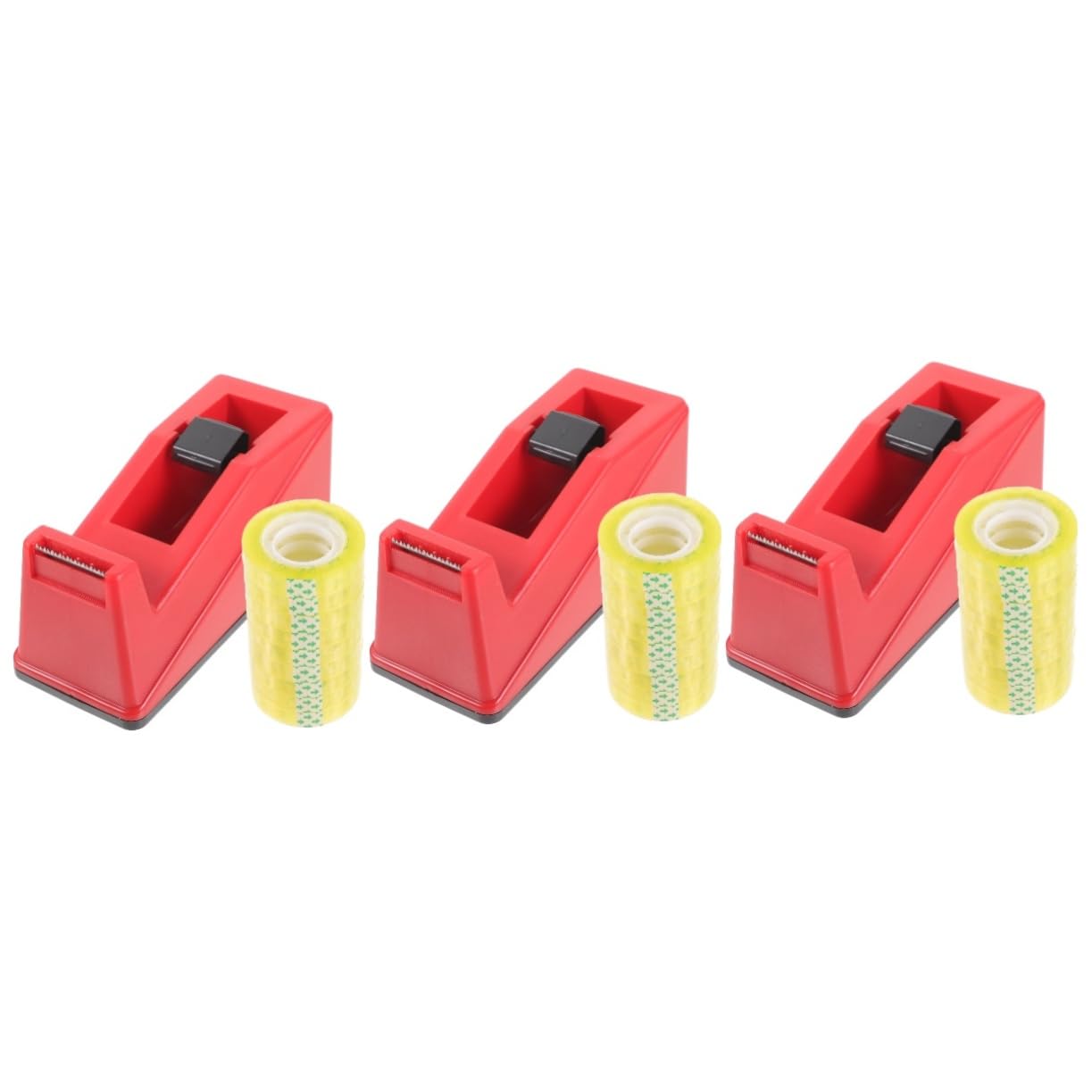 3 Sätze Blumenbandbasis blumengesteck blumenstecker floristenbedarf Blumenklebebandspender Mini-Klebebandabroller Lieferungen kleiner Bandschneider Blumenbandabroller Plastik
