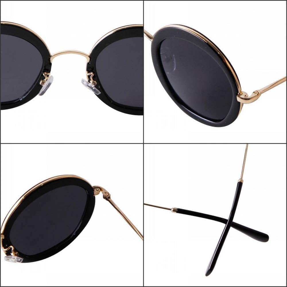 Big Frame Round Glasses Shade Sunglasses Luxury Women Fashion