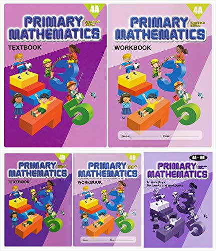 Singapore Primary Mathematics Grade 4 Kit + Answer Keys (5