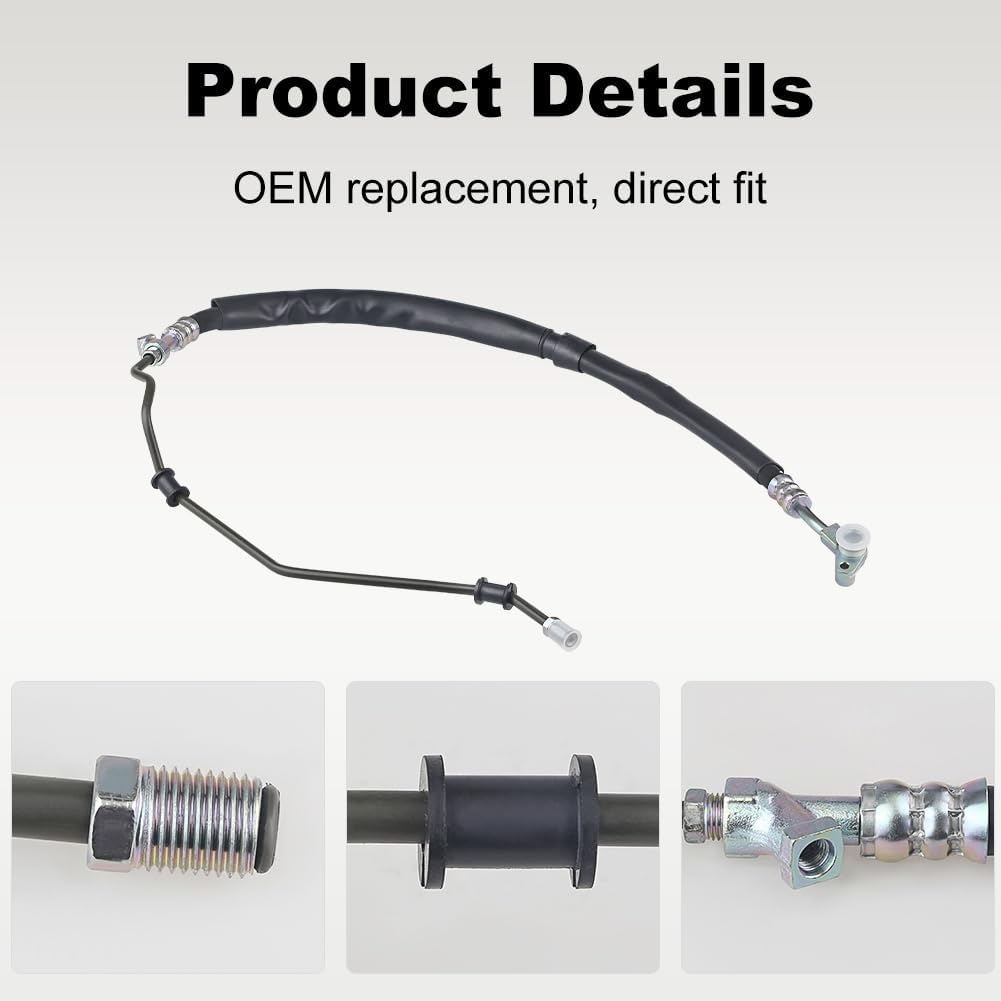 Compatible with Power Steering Pressure Hose Assembly Acura MDX V6 3.7L 2007 2008 2009, Replace OEM 53713-STX-A01, 3401214