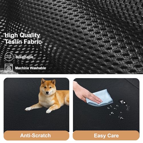 Elevated Dog Beds for Medium Dogs, Portable Raised Medium Dog Bed for Indoor & Outdoor Use, No-Slip Feet Pet Cots, Pet Hammock with Breathable Mesh, Black - Image 3
