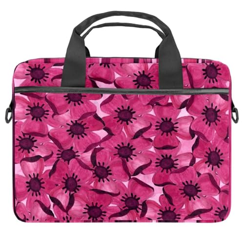Bandolera para laptop de 13.3 pulgadas con diseño floral para la universidad y oficina