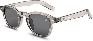MOONX Aero S2 UV Protected Roundr Sunglasses for Men & Women | Smoke Black PC Frame | Black Lens | Stylish Unisex Eyewear ... Price In India