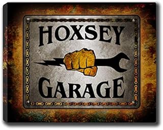 Hoxsey Garage Family Name Gallery Wrapped Canvas Print