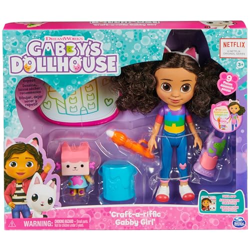 Gabby’s Dollhouse, muñeca deluxe y accesorios con lápiz de agua miniatura 2