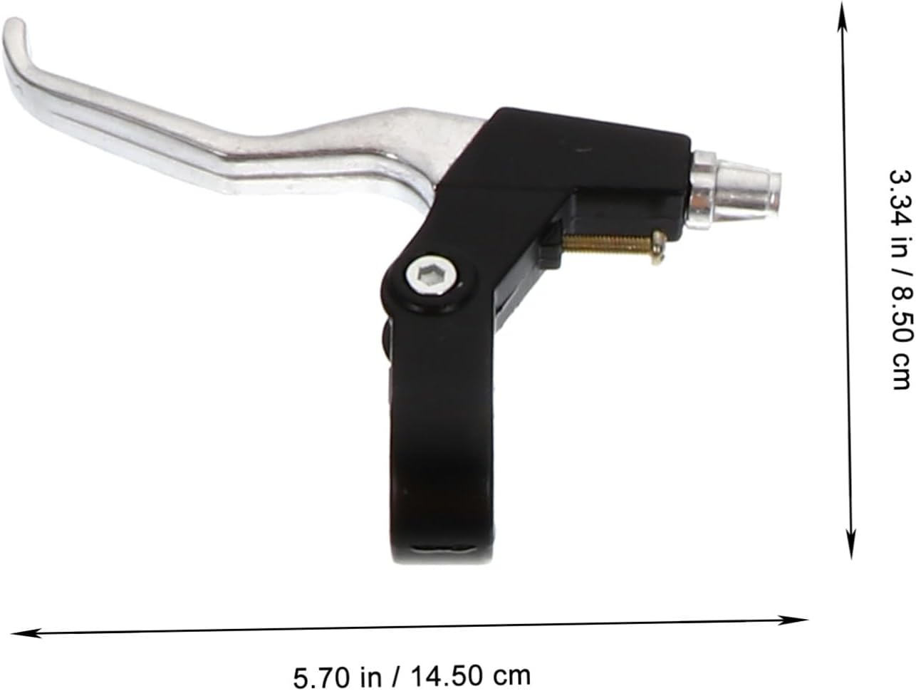 Kisangel Mountain Bike Brake Set Full Aluminum Handlebar Brake Lever with Black Linear Pull Brake for Cycling Rim Braking System