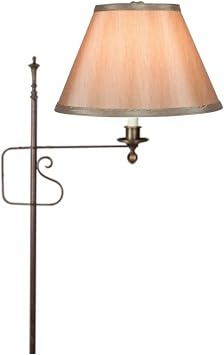 Upgradelights 10 Inch Bronze Silk Empire Clip on Replacement Lampshade 6x10x7.5