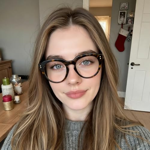 Image of Dollger Fashion Women Round Blue Light Glasses for Men Blue Light Blocking Computer Glasses D1E240404