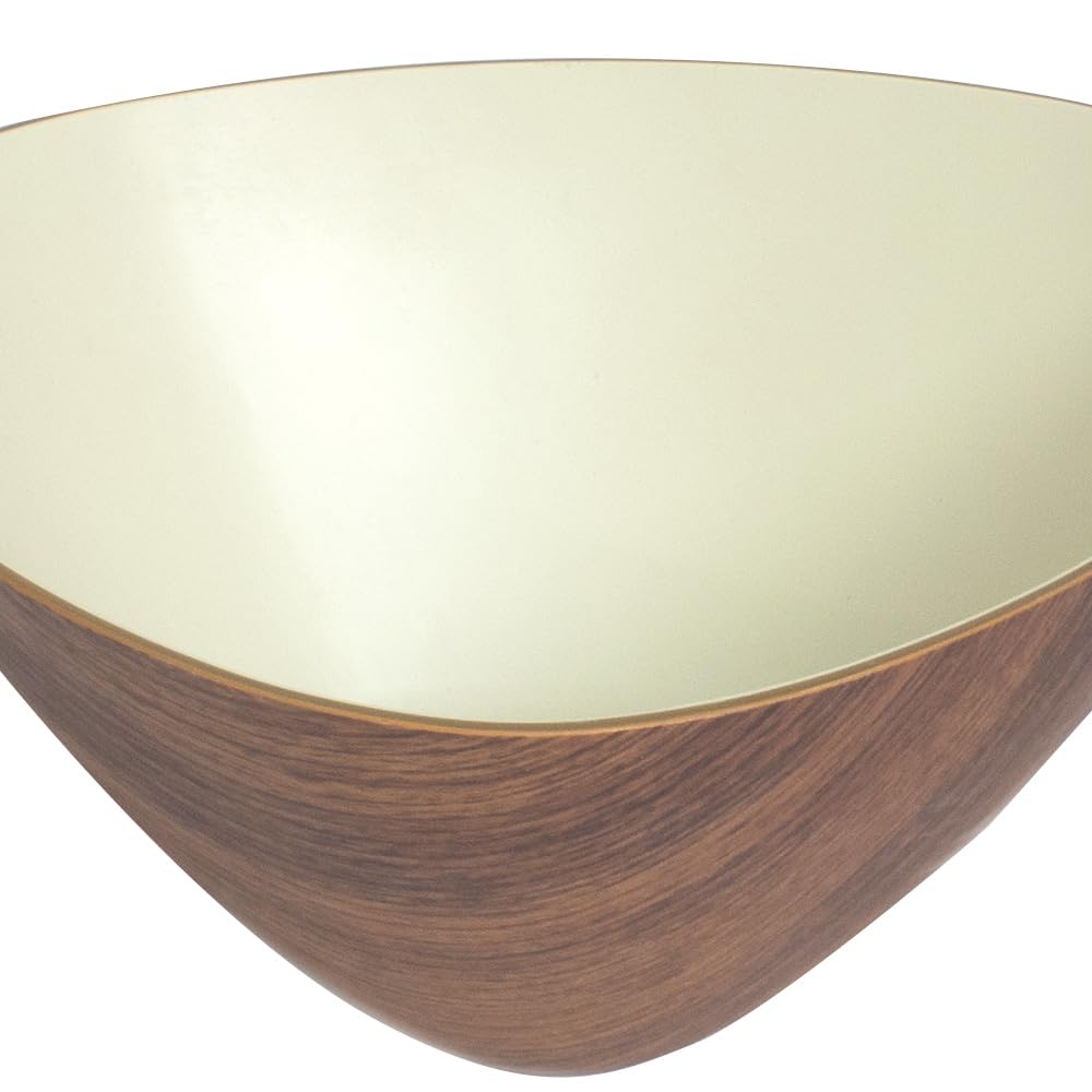 Cok Ensaladera Triangu Snack Blanco PS 25cm 6 unidades
