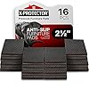 Non Slip Furniture Pads X-PROTECTOR – 16 PCS Furniture Grippers 2 1/2" - Ideal Self-Adhesive Rubber Feet for Furniture Feet – Non Skid Furniture Pads Floor Protectors – Keep Furniture in Place!