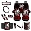 Gothic Skull Flower Red
