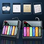 6 Bay 18650 Battery Charger Universal Wall Charger for 3.7v Lithium Rechargeable Batteries Compatible 18650 26650 14500…