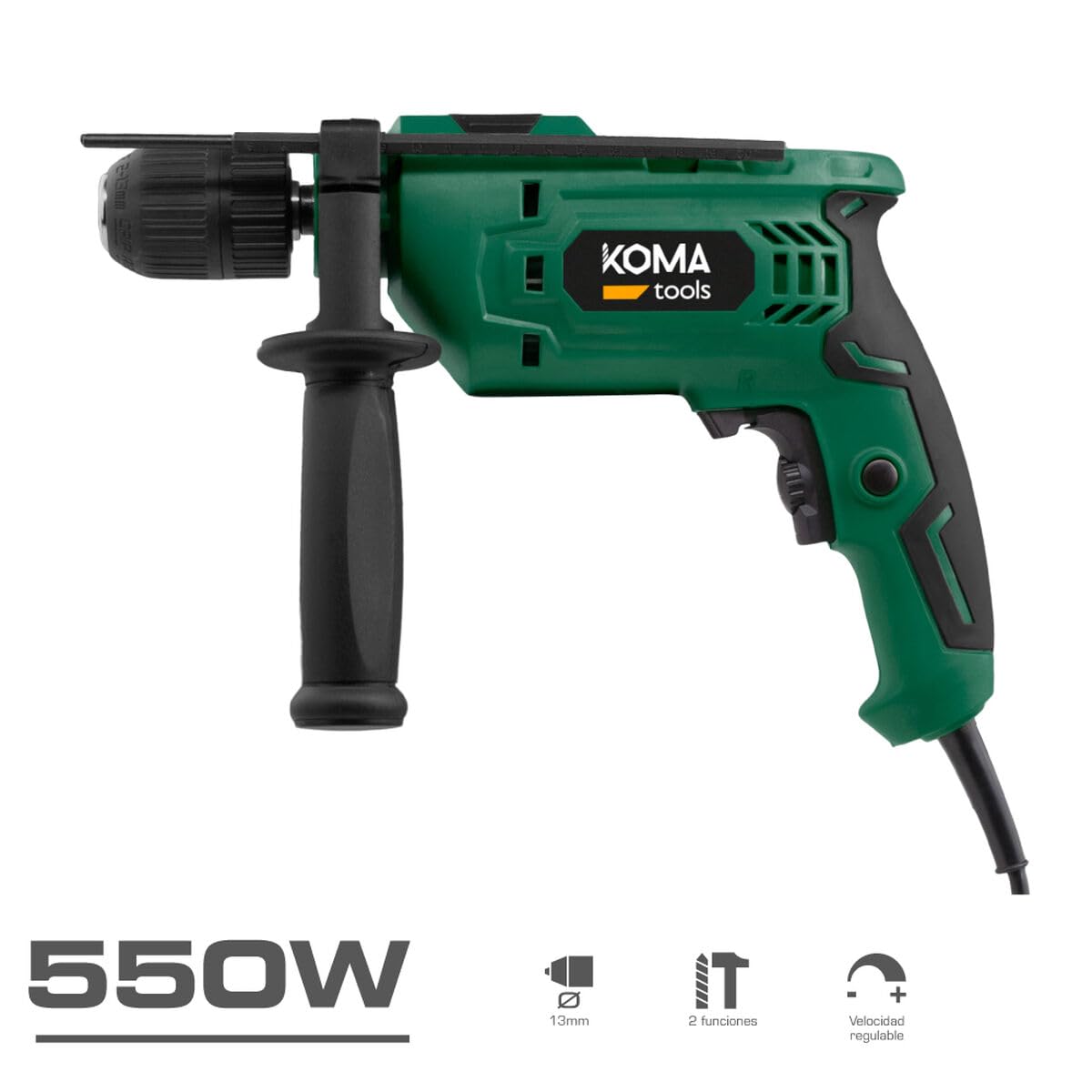 Taladro Percutor 550 W 230-240 V - Marca EAN: 8425998087260