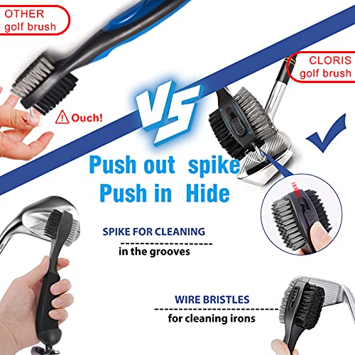 image for CLORIS Golf Club Cleaning Kit Golf Club Cleaner Set with Soft Golf Tow