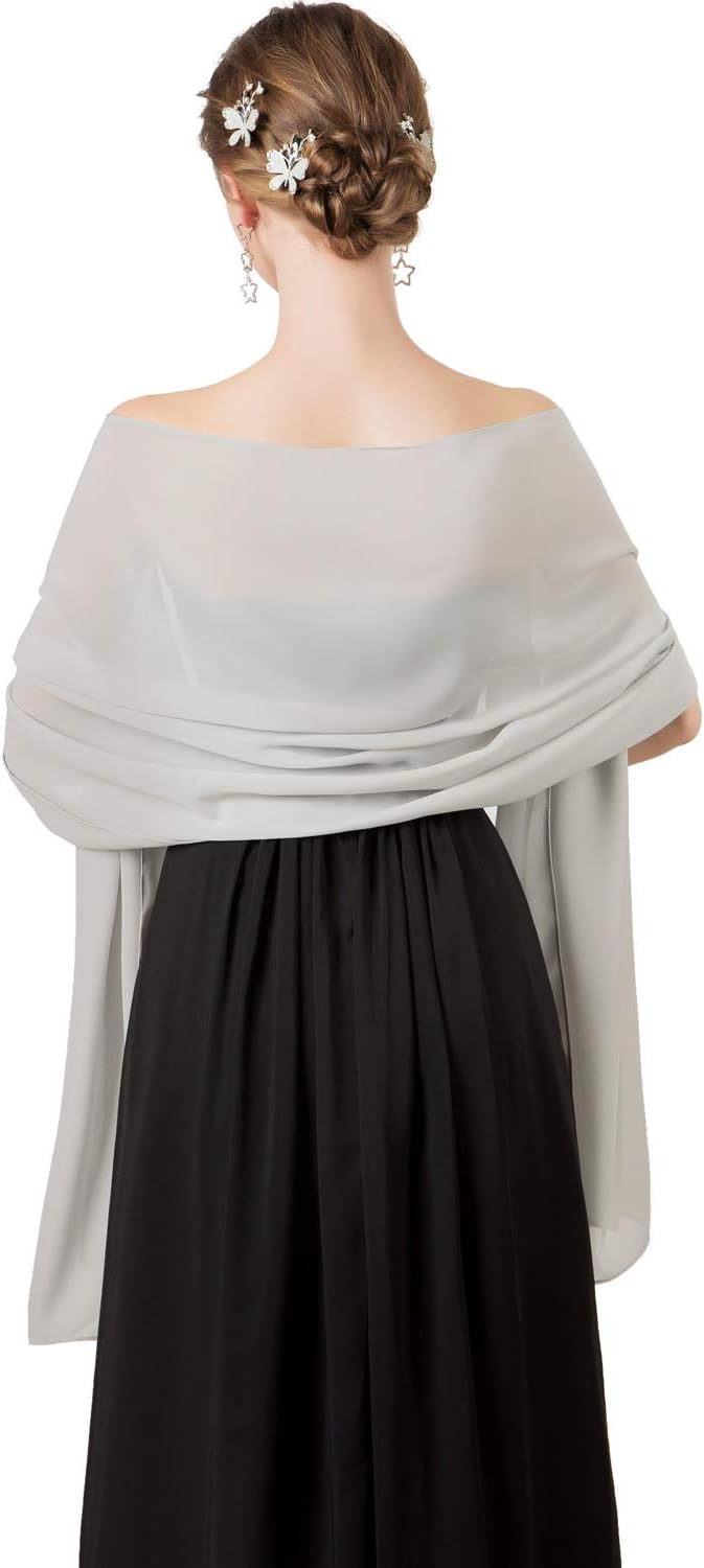 Soft Chiffon Scarfs Shawls and Wraps for Evening Dresses Wedding Shawl Wraps Bridal Scarve for Women