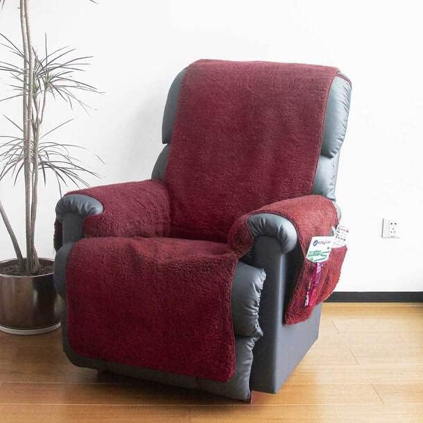 Fleece Recliner Chair Cover | Protects Recliners from Spills And Stains | Slip-Resistant Backing, Elasticated Straps To Hold In Position - Chair Covers For Armchairs By Easylife Lifestyle Solutions5179