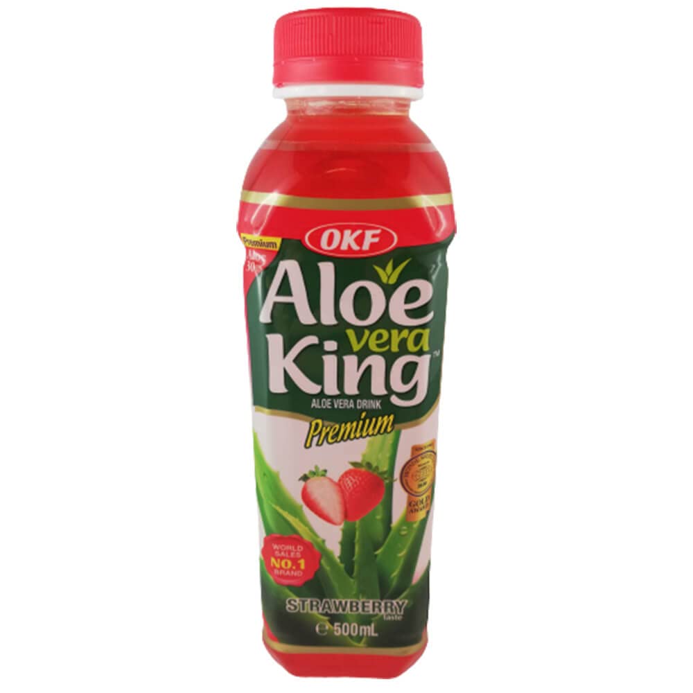 rumarkt 20 x Aloe Vera King Getränk verschiedene Sorten (20 x 500ml) inkl. Einwegpfand (Erdbeere)