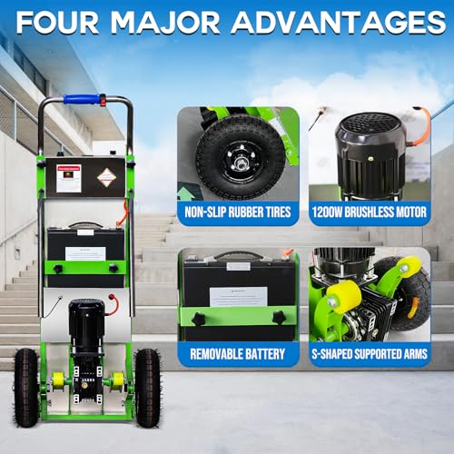 Rxfsp RXF-A035 Electric Stair Climbing Dolly, 1200W Powered Electric Stair Climbing Hand Trucks Dolly Cart thumb #4