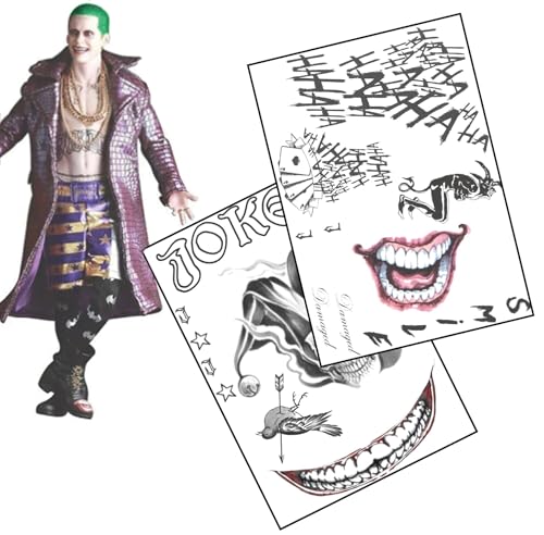 Squad Joke inspired fake tattoo set, Halloween Costume