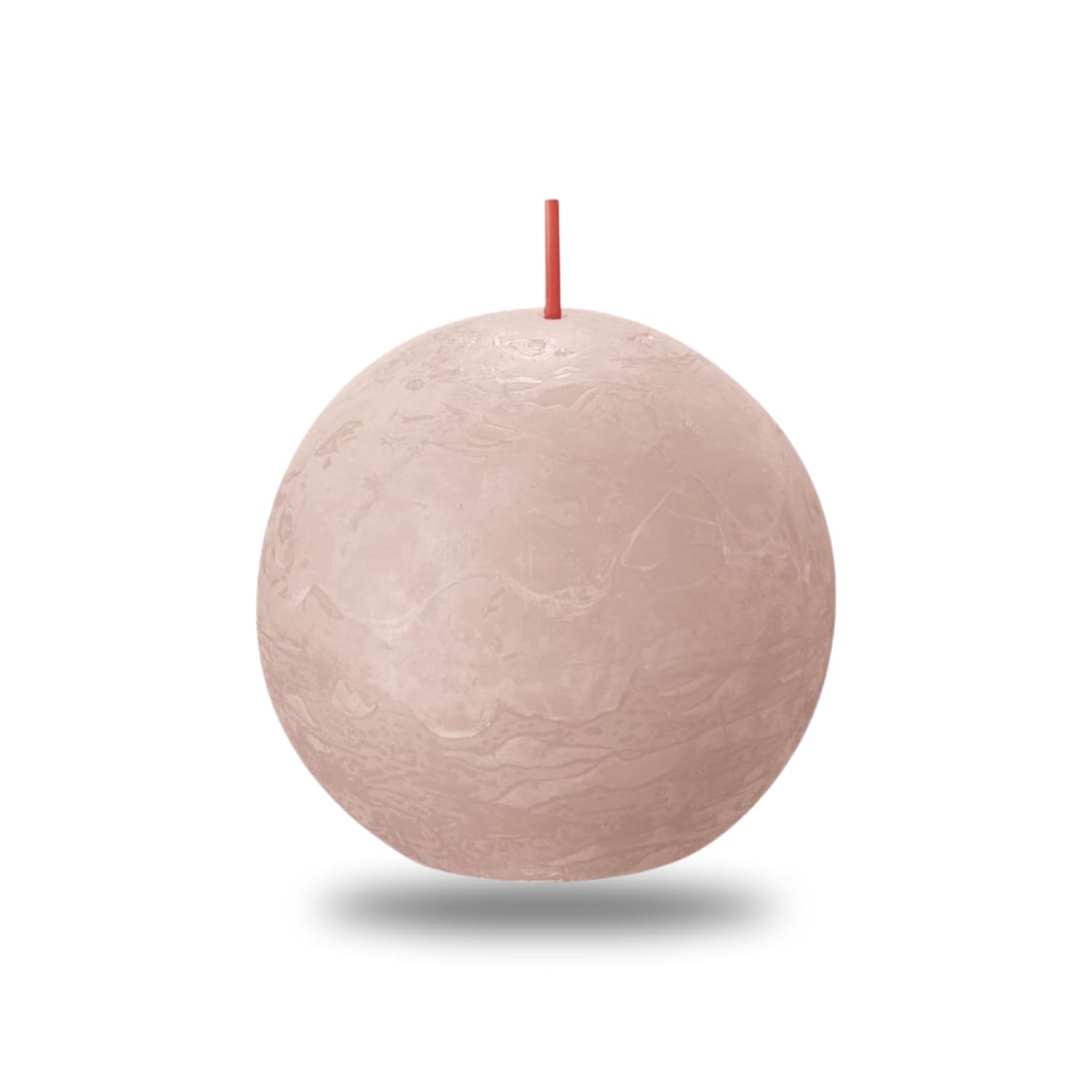 BOLSIUS Misty Pink Rustic Ball Candle 8cm