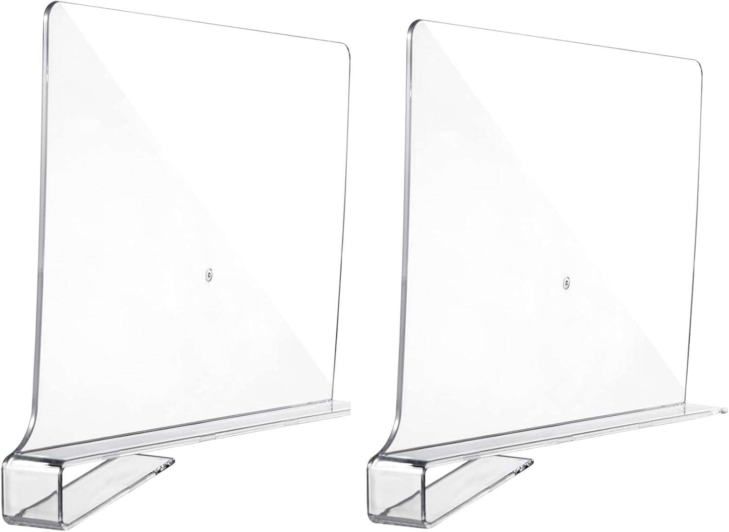 2PCS Acrylic Clear Shelf Dividers, Closet Dividers for