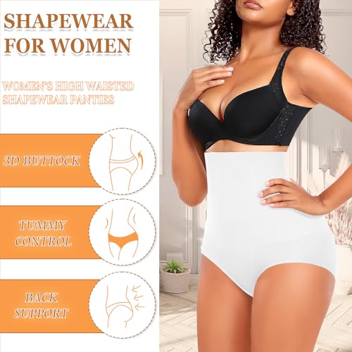 Image of Werena Tummy Control Shapewear Panties For Women Seamless High Waist Shaping Body Shaper Girdle Underwear