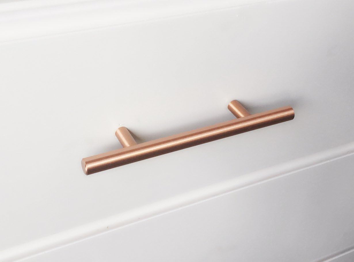 Copper Drawer Pull- Satin Copper Modern 