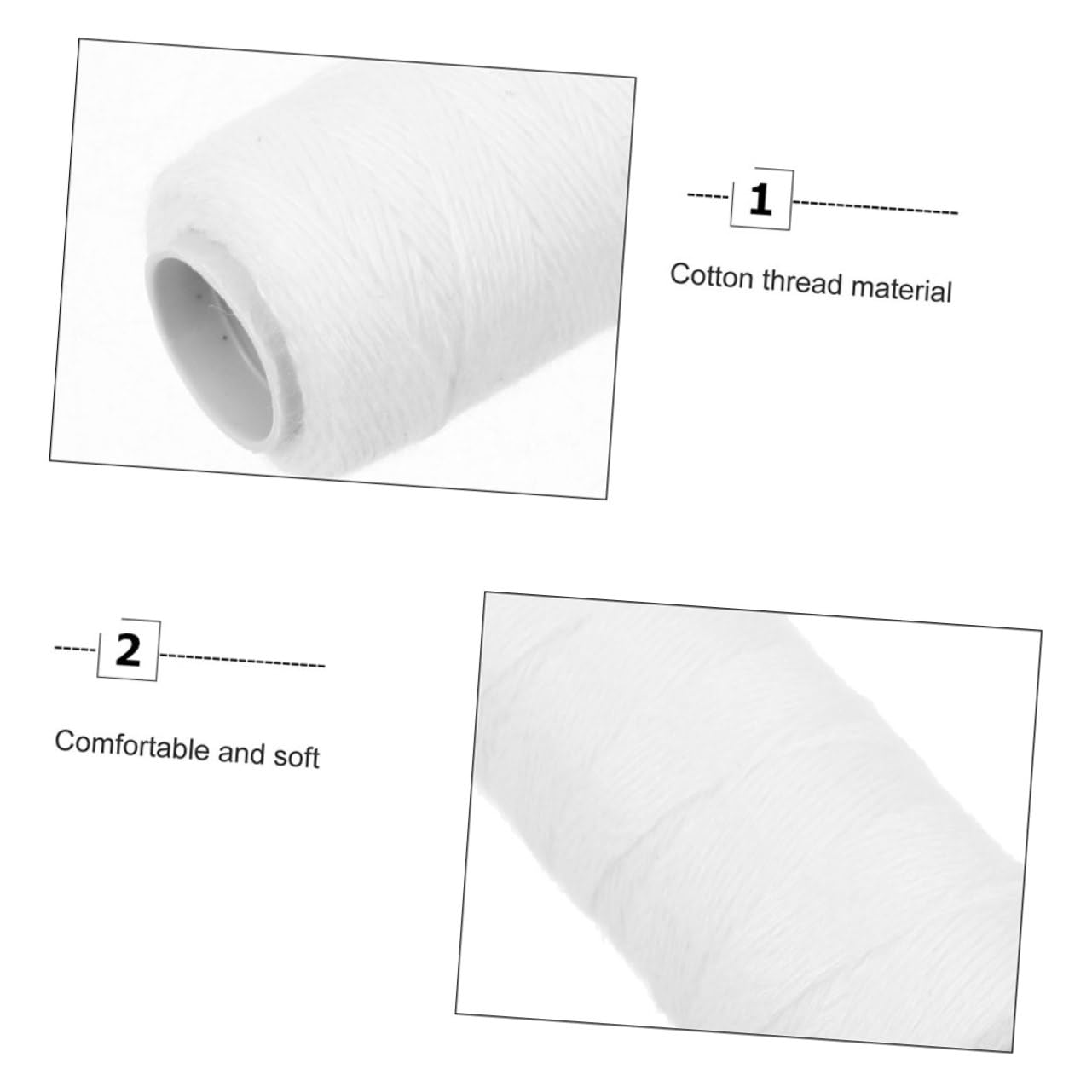 FRCOLOR Lot De 4 Fils Épilatoires Réutilisables En Coton Pour Sourcils Lèvres Menton Pour Femmes 10 Rouleaux X 4