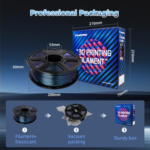 Filamento ABS 1,75 mm Cambia de Color - FlashForge Camaleón Burnt Titanium - Fernando Cortés