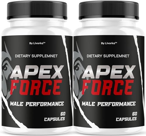 (2 Pack) Apex Force - Official Apex Force Supplement Pills Advanced Formula, ApexForce Daily Capsules All Natural Premium Multivitamin Support for Overall Health & Wellness, 120 Capsules for 2 Months