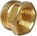 Anderson Metals Brass Garden Hose Fitting, Connector, 3/4" Male Hose ID x 3/4" Female Pipe