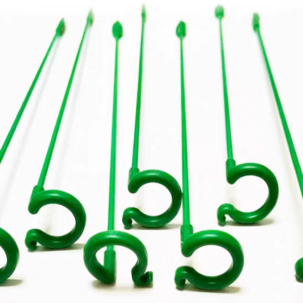 Tuteur Plante 10/30 Pack 17/27/37/48cm Jardin Tige Unique Support Piquet de Fleurs for Plantes d'intérieur et d'extérieur Fleurs tomates(10pcs 48cm)