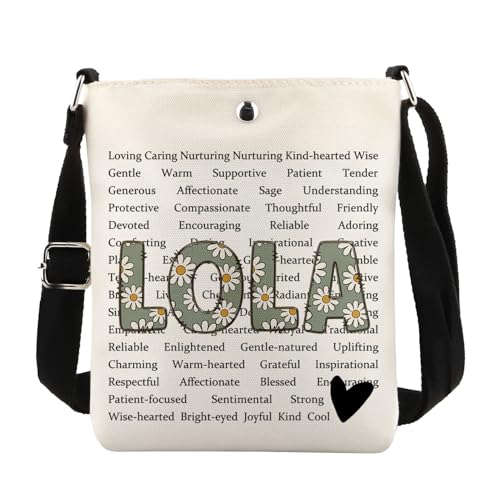 MAOFAED Lola Crossbody Bag for Filipino Grandma, Lola Gift, Grandma Gift, Best Lola Ever, Mother's Day Gift for Grandmother