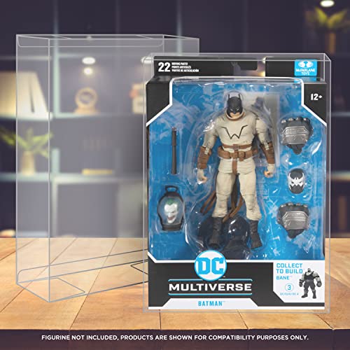 Action Figure Display Case Protector For Mcfarlane Dc Multiverse 7" Figures, Proudly Display & Protect Your Collection! 0.40Mm Acid Free Pet, Ultra-Clear, Achive-Grade, Will Last A Lifetime 10-Pack #TOP5