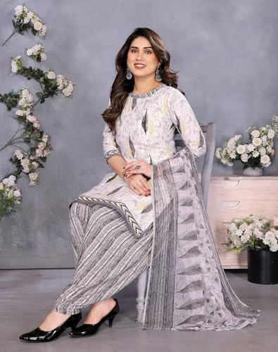 Image of Yashika Unstiched Crepe dress materials | Crepe Salwar Suit for women with dupatta | suit material for women unstitched