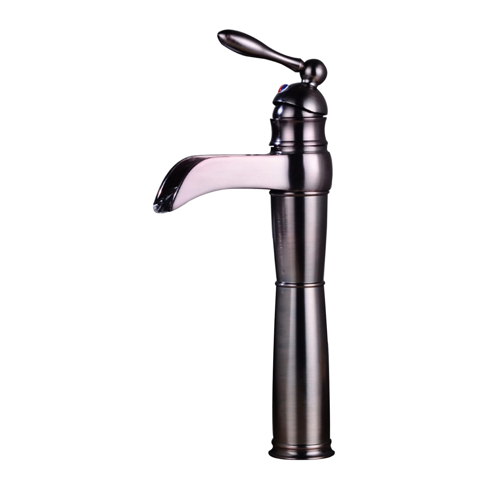 HCFYAUIS Waterfall Basin Taps Single Hole Tall Vintage Mixer Bathroom Tap Waterfall Single Tap,ORB