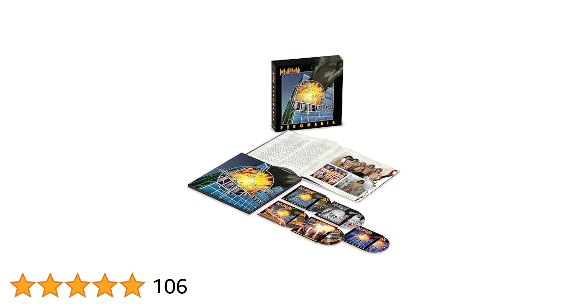 def leppard / 炎のターゲット40th記念4CD1Blu-ray Def Leppard - Pyromania (40th Anniversary)[Deluxe Edition