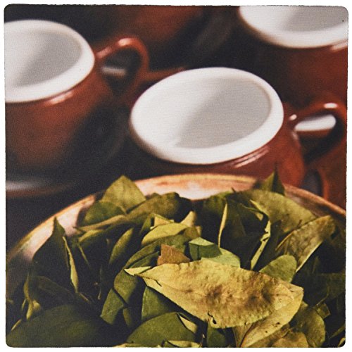 3dRose LLC 8 x 8 x 0.25 Inches Mouse Pad, Peru Cuzco Coca Leaves and Tea Cups Jaynes Gallery (mp_86965_1) [sAi]